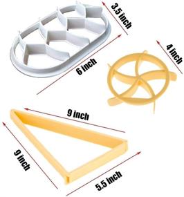 img 3 attached to 🥐 Versatile Baking Set: Kaiser Bread Roll, German Style Roll, Croissant Cutter, 3PCS Dough Press Mold Set, Bread Press Stamp