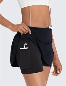 img 2 attached to 🎾 BALEAF Women's High Waisted Tennis Skirts - 13" Cute Golf Skorts with 4 Pockets for Casual Running, Sports, and Workout Activities