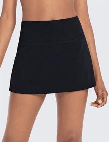 img 3 attached to 🎾 BALEAF Women's High Waisted Tennis Skirts - 13" Cute Golf Skorts with 4 Pockets for Casual Running, Sports, and Workout Activities