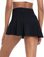 🎾 baleaf women's high waisted tennis skirts - 13" cute golf skorts with 4 pockets for casual running, sports, and workout activities логотип