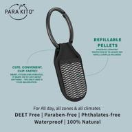 🦟 waterproof para'kito mosquito insect & bug repellent clip - outdoor pest repeller with natural essential oils (black) логотип