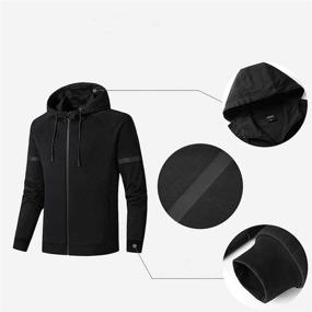 img 3 attached to Athletic Sports Sweatsuit Hoodies Joggers Men's Clothing