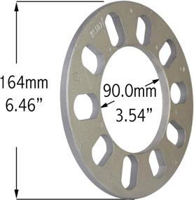 img 3 attached to 🔧 Улучшите характеристики колес с универсальными дистанционными втулками на 8 мм с 5 отверстиями в различных шаблонах болтов (5x108, 5x110, 5x112, 5x114.30, 5x115, 5x120.65, 5x120, 5x127)