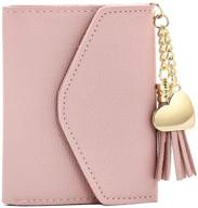 👛 stylish small wallets with credit window for women's handbags & wallets logo