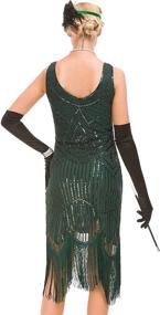 img 3 attached to GVOICE Women's 20S Gatsby Dress - Exquisite Art Deco Flapper Elegance