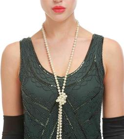 img 1 attached to GVOICE Women's 20S Gatsby Dress - Exquisite Art Deco Flapper Elegance