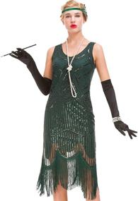 img 4 attached to GVOICE Women's 20S Gatsby Dress - Exquisite Art Deco Flapper Elegance