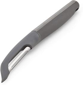 img 2 attached to 🔪 Farberware Professional Stainless Steel Soft Euro Peeler - Efficient Gray 8.46-Inch Tool