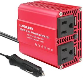 img 4 attached to 🔌 LVYUAN 300W Power Inverter DC 12V to 110V AC Car Inverter Converter with Dual USB Car Adapter - Efficient and Reliable Power Conversion Solution