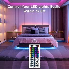 img 1 attached to 🌈 Govee LED Strip Lights 16.4ft - Waterproof RGB Color Changing Light Strips with Remote Control for Room, Bedroom, Kitchen, Yard, Party, Ceiling, Christmas