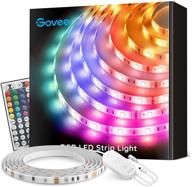 🌈 govee led strip lights 16.4ft - waterproof rgb color changing light strips with remote control for room, bedroom, kitchen, yard, party, ceiling, christmas логотип