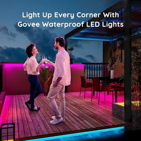 img 2 attached to 🌈 Govee LED Strip Lights 16.4ft - Waterproof RGB Color Changing Light Strips with Remote Control for Room, Bedroom, Kitchen, Yard, Party, Ceiling, Christmas