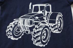img 1 attached to DDSOL Toddler Tractor Excavator Sleepwear
