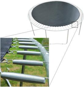 img 1 attached to 🪀 AW 5.5" Trampoline Springs - Heavy Duty Galvanized Steel, High Tensile Replacement Kit (Pack of 20)