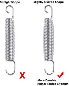 img 2 attached to 🪀 AW 5.5" Trampoline Springs - Heavy Duty Galvanized Steel, High Tensile Replacement Kit (Pack of 20)