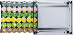 img 1 attached to ☕ K-Cup Storage Drawer for 42 Coffee Capsules - Rice Rat Glass Top Pod Holder and Display Storage