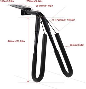 img 3 attached to 🏄 Aluminum Lightweight Surfboard Scooter Moped Bike Rack for Outdoors - Securely Mount and Carry Your Surfboard on Your Moped with Onefeng Sports