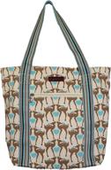 bungalow 360 vegan striped tote women's handbags & wallets for totes logo