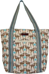 img 4 attached to Bungalow 360 Vegan Striped Tote Women's Handbags & Wallets for Totes