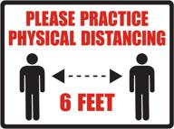 hillman 843864 practice physical distancing logo