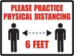 hillman 843864 practice physical distancing logo