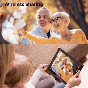 img 2 attached to 🐉 Цифровая фоторамка с Wi-Fi Dragon Touch 8 дюймов с IPS сенсорным экраном HD-дисплея, 16 ГБ памяти, возможностью обмена фотографиями через приложение, электронную почту, облачное хранилище, поддержка USB-накопителей и SD-карт - Classic 8