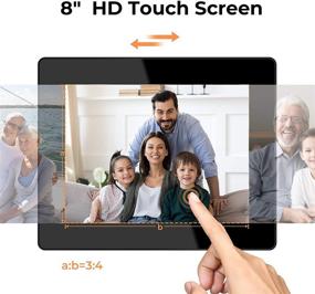 img 1 attached to 🐉 Цифровая фоторамка с Wi-Fi Dragon Touch 8 дюймов с IPS сенсорным экраном HD-дисплея, 16 ГБ памяти, возможностью обмена фотографиями через приложение, электронную почту, облачное хранилище, поддержка USB-накопителей и SD-карт - Classic 8