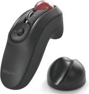 🖱️ elecom handheld bluetooth thumb-operated trackball mouse, 10-button function for smooth tracking, precision optics, left and right-handed (m-rt1brxbk) logo