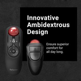 img 2 attached to 🖱️ ELECOM Handheld Bluetooth Thumb-operated Trackball Mouse, 10-Button Function for Smooth Tracking, Precision Optics, Left and Right-Handed (M-RT1BRXBK)