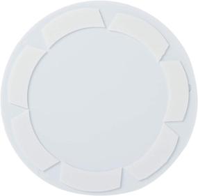 img 3 attached to 🛡️ Easy-to-Install White Vinyl Wall Protector Pad - PRIME-LINE U 9271, 5-inch, Self-Adhesive, Smooth & Paintable Finish