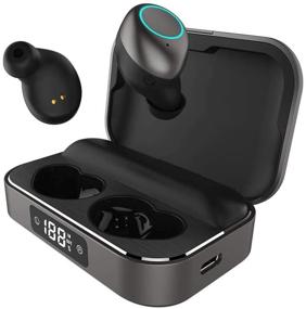 img 4 attached to 🎧 Holiper X6 Wireless Earbuds Bluetooth Headphones - Noise Cancelling Cordless Ear Buds with Touch Control, Long Battery Life, Waterproof, Premium Sound, Deep Bass, Wide Soundstage - Black