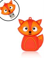 🦊 qicaihu usb-флеш-накопитель 16 гб usb 2.0 - фигурка лисы - оригинальная и милая флешка для хранения данных - забавный подарок логотип