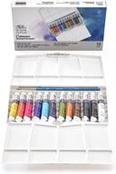 набор для акварели winsor & newton cotman water colour painting plus set: 12 тюбиков, 8 мл - полный набор для создания шедевров логотип