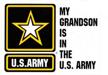 grandson army star decal sticker logo