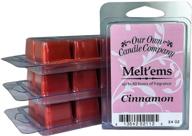 our own candle company premium wax melt: cinnamon (4 pack) – 6 cubes, 2.4 oz for long-lasting fragrance logo