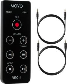 img 4 attached to 🎧 Movo REC-4 Wired Remote Control: Ideal for Zoom H2n, H4n Pro, H5, H6 Recorders & Sony M10, D50, D100