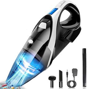 img 4 attached to 🚀 Cyclonic Stainless Cordless Handheld Vacuum - Portable, Rechargeable & Lightweight for Cars