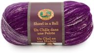 🧶 lion brand yarn 828-203 mindful mauve shawl in a ball yarn, one size logo