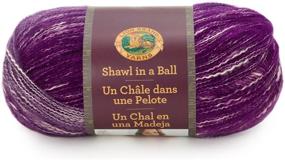 img 3 attached to 🧶Lion Brand Yarn 828-203 Мысленный малиновый шаль из пряжи Shawl in a Ball, один размер