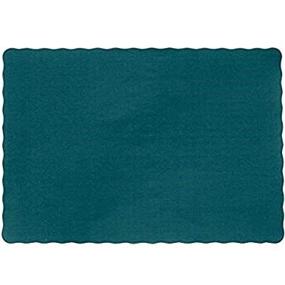 img 1 attached to 🍽️ Perfectware Placemat-Green-200: Scalloped Edge Decorative Placemats for Any Occasion