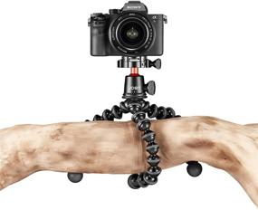 img 3 attached to 📸 Джоби Гориллапод 3K Про Кит: Штатив и Шаровая головка с Планкой QR, Нагрузка до 6 фунтов, Черный/Угольный/Красный – Комплексный набор для фотографии