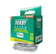 🪒 derby extra double edge safety razor blades - 100 count | plastic-free version logo