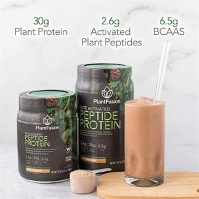 img 2 attached to 🌱 PlantFusion Elite Activated Peptide Protein Powder: Vegan Sport Supplement with 30g Protein, Supports Lean Muscle & Endurance, Rich Chocolate Flavor - 1.49 Pound