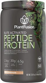 img 4 attached to 🌱 PlantFusion Elite Activated Peptide Protein Powder: Vegan Sport Supplement with 30g Protein, Supports Lean Muscle & Endurance, Rich Chocolate Flavor - 1.49 Pound