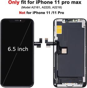 img 2 attached to 📱 Премиум набор для замены экрана iPhone 11 Pro Max - сборка дисплея LCD размером 6,5 дюйма с тачскрином 3D Touch, закаленным стеклом, магнитной подушкой и инструментами для ремонта