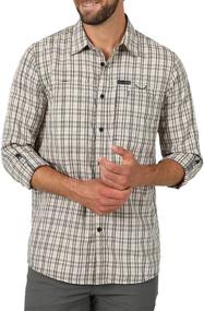 img 4 attached to Wrangler Men's Long Sleeve Hike to Fish Shirt - ATG Edition