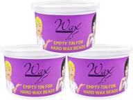 🕯️ wax necessities empty refill wax can for wax beads 14.1 ounces 3 pack: convenient and cost-effective wax refill solution logo