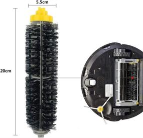 img 2 attached to 🧹 Набор запасных деталей DLD для модели iRobot Roomba 500, серия 595: фильтр, боковая щетка, щетка из щетины, гибкая щетка - набор принадлежностей для Roomba 600, 610, 620, 630, 645, 650, 655, 660, 680.