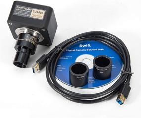 img 1 attached to 📷 Swiftcam 16MP Microscope Camera: Perfect Calibration Kit with Eyetube Adapters, USB 3.0 Cable, and Windows/Mac/Linux Compatibility