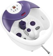 🛀 large foot spa bath massager with rolling massage, heat, hf vibration, o2 bubbles - digital time & temperature control led display logo